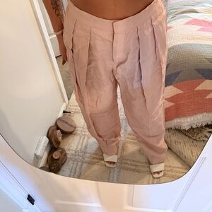 NWT Stella McCartney Blush Pink Pleated Trousers